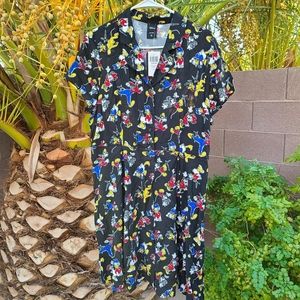 DISNEY THE SENSATIONAL SIX BUTTON-FRONT DRESS